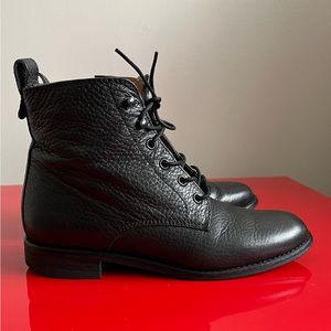Madewell Lace Up Leather Boots 7.5
